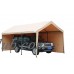 SORARA Carport 10' x 20' Heavy Duty Outdoor Car Canopy Garage Storage Shelter with Detachable Sidewalls   